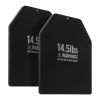Weight Vest Plates, 14.5 LB Pairs, Premium Steel Weighted plates, Contoured Ergonomic Fit – WODs, Additional Weight for Weight Vests