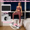 Lateral Stepper for Exercise-Rocking Stepper Machine with Resistance Bands & Anti-Slip Mat and LCD Monitor