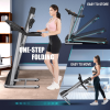 Compact Folding Treadmill for Home - 2.5HP Quiet Brushless Motor, 3-Level Incline, 7.5 MPH, Shock Absorption, Space-Saving Design for Running