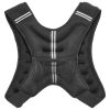 Weighted Vest, 20 lbs Weight Vest with Reflective Stripe, Adjustable Buckle Body Weight Vest for Men Women, Workout Equipment for Strength Training
