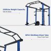 Multi-functional Power Cage, Home Adjustable Pullup Squat Rack 1000Lbs Capacity Comprehensive Fitness Barbell Rack with Gym accessories