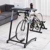 Cycling Desk, Mobile Foldable Multi-Functional Bike Trainer & Treadmill Desk with Lockable Wheels