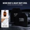 Weight Vest Plates, 14.5 LB Pairs, Premium Steel Weighted plates, Contoured Ergonomic Fit – WODs, Additional Weight for Weight Vests