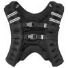 Weighted Vest, 20 lbs Weight Vest with Reflective Stripe, Adjustable Buckle Body Weight Vest for Men Women, Workout Equipment for Strength Training