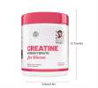 Women's Creatine Powder (with Collagen, Branched-Chain Amino Acid Blend) - Protects Nail Health, 30 Servings, No Sucrose, No Additives, 8.46 Ounces