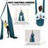 Aerial Silk & Yoga Swing, 8.7 Yards, Aerial Yoga Hammock Kit with 100gsm Nylon Fabric, Full Rigging Hardware & Easy Set-up Guide