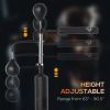 Punching Bag with Stand Heavy Duty Boxing Set Sports Black 34.75"L x 19.75"W x 63"-90.5"H PU