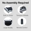 2.5HP Under Desk Treadmill, Portable Walking Pad for Home & Office, Compact Running & Walking Machine with Remote Control, LED Display, Silver
