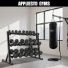 1100LB Capacity Adjustable 3-Tier Dumbbell Rack for Home Gyms 36-Inch Base Model Storage Stand