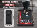 Treadmill with 8% Incline, Portable Treadmills for Home with Handle, Foldable Treadmills with 265 Lbs Capacity