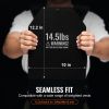 Weight Vest Plates, 14.5 LB Pairs, Premium Steel Weighted plates, Contoured Ergonomic Fit – WODs, Additional Weight for Weight Vests