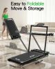 Akluer 2-in-1 Walking Pad Treadmill with Incline, 2.5 HP Under Desk Treadmill with Remote, Folding Compact Treadmill for Home Office with LED Display