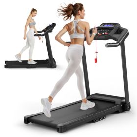 Treadmills for Home Treadmill with Incline Walking Pad Treadmill Running Machine 2.5HP Quiet Brushless, 265 Lbs Capacity, App, Pulse Sensor Heart (Option: default title)