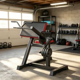 2-In-1 Heavy-Duty Bicep Preacher Curl Bench: Bicep Curl Machine with Adjustable Seat & Elbow Cushion Perfect for Home Gym Arm Training (Option: default title)