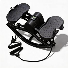 Portable Mini Stair Stepper for Home Workout, Low-Impact Elliptical Step Machine with Quiet Hydraulic System, Non-Slip Pedals, Digital Monitor & (Option: default title)