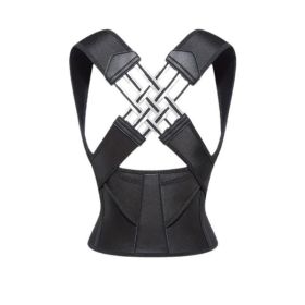 Posture Corrector For Men Women, Adjustable Anti Hunchback Back Brace, Breathable Shoulder Straightener For Upper Back Posture Support (Option: Black-M)