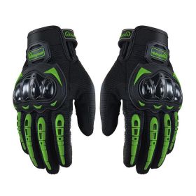 Racing Motorcycle Motorbike Motocross Riding Dirt Bike Full Finger Sports Gloves (Option: Green-L)