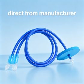 Splash-Proof Dry-Top Diving Snorkel Leak-Resistant Silicone Underwater Breathing Valve For Safe Submerged Diving,Free Nose Clip Included (Option: Premium 118in Dual Tube)