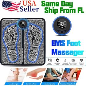 Electric Foot Massager Pad Blood Circulation Muscle Stimulator Mat 19 Levels and 8 Modes-Massage Mat(TK/TMEU for self-pickup) (Option: default title)