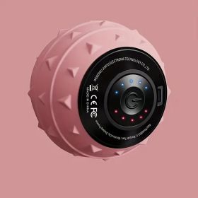 Electric Deep Tissue Massage Ball ��� Multi-Speed Vibrating Roller for Fascia Release & Muscle Relaxation (Color: Pink)
