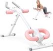 Adjustable Ab Machine for Stomach Workout, Core Workout Equipment for Home Gym, Ab Trainer with 2 Incline & 5 Height Levels, Knee & Elbow Protection