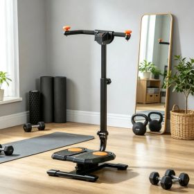 Orange Foldable Ab Twister Board Waist Trimming Workout Equipment with LCD Display for Women And Men (Option: default title)